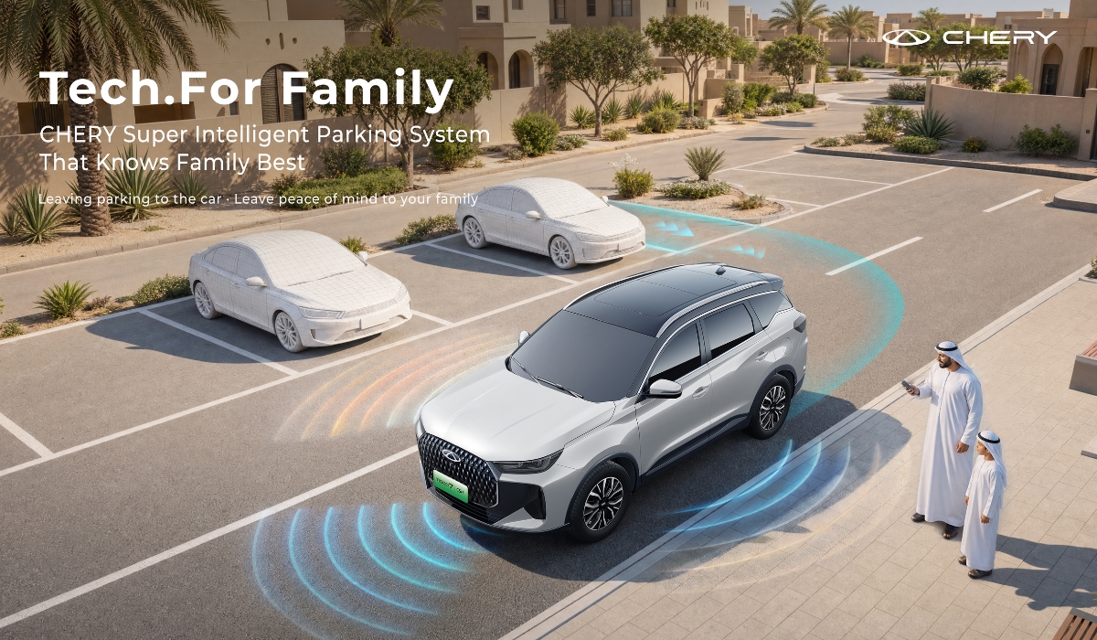 CHERY Super Intelligent Valet Parking Guards Family Summer Outings with Intelligence